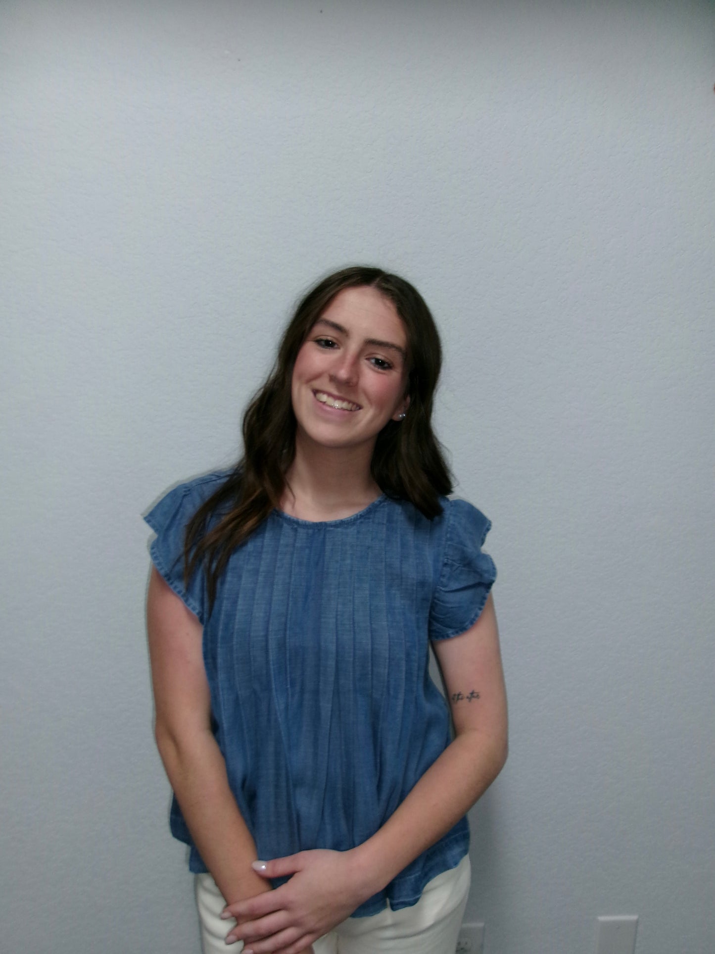 Sweetheart Denim Top