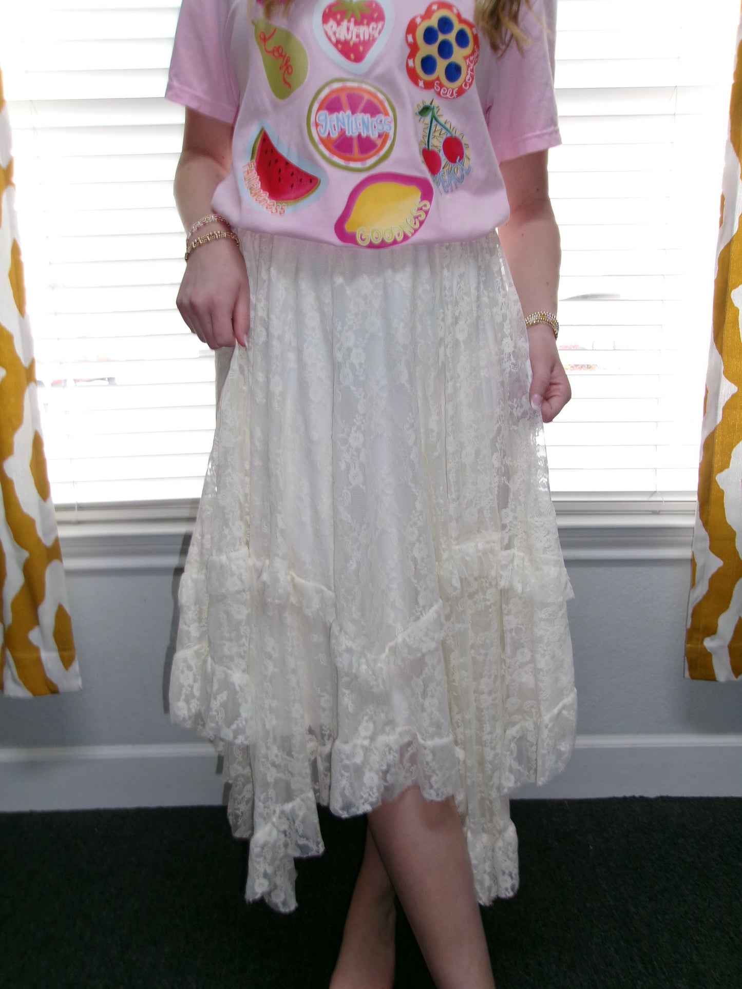 Ivory Bloom Skirt