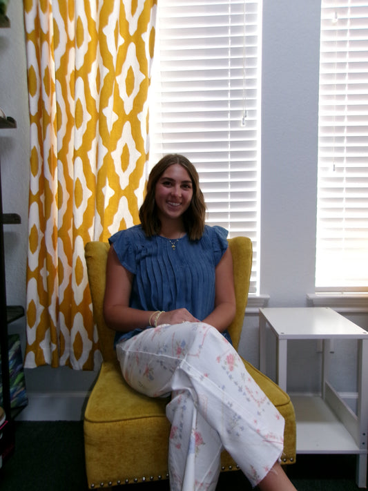 Sweetheart Denim Top